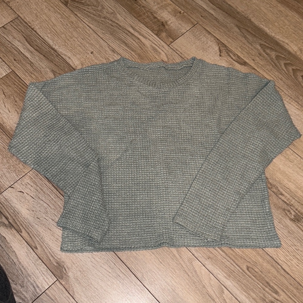 Waffle light blue longsleeve